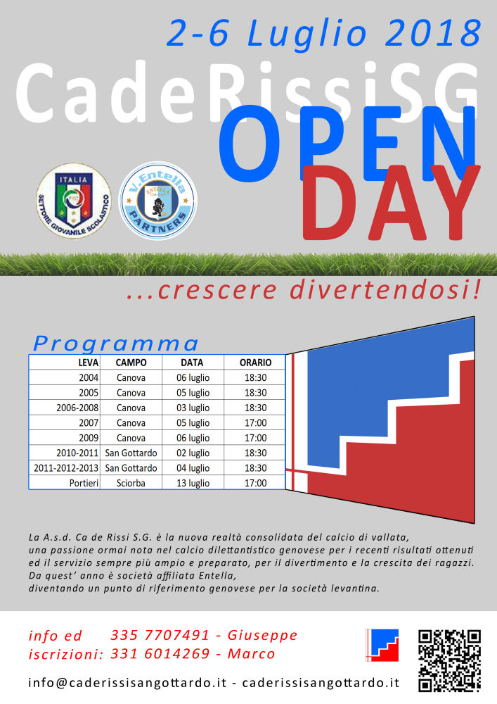 caderissi openday 2018